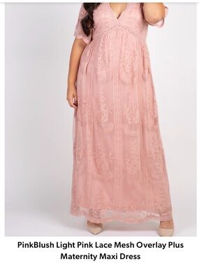 Pinkblush Dusty Pink Lace Maxi Skirt